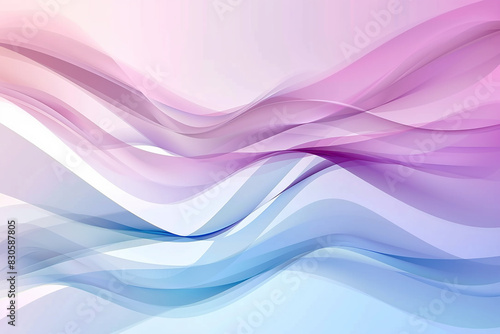 Generative AI Image of Blue Purple Wavy Fluid Pattern Wallpaper with Abstract Business Design