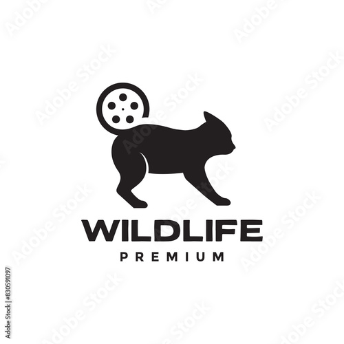 animal documentary nature footage modern logo design vector