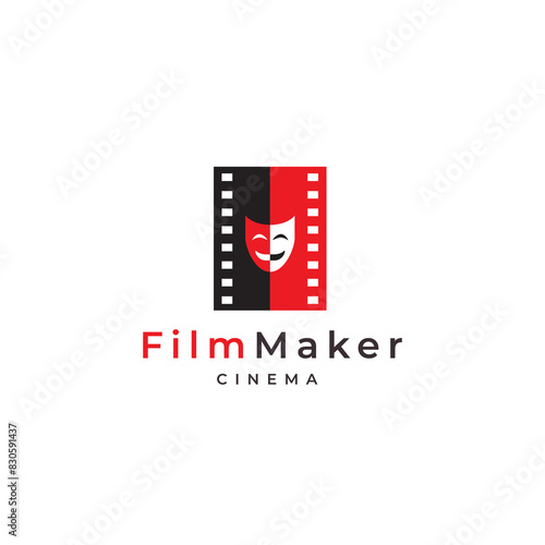 movie production film maker modern logo design vector photo
