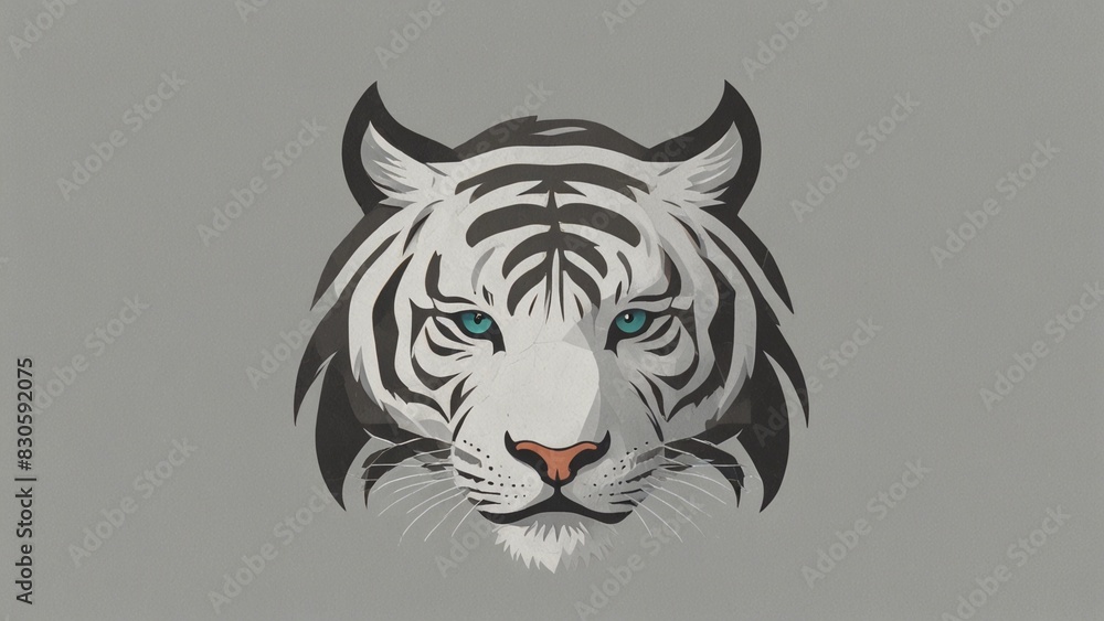 Icon logo tiger head vector Icon logo tiger head vector