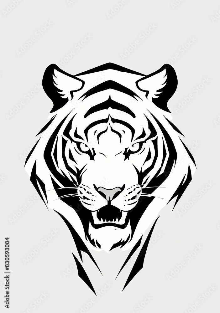 Icon logo tiger head vector Icon logo tiger head vector