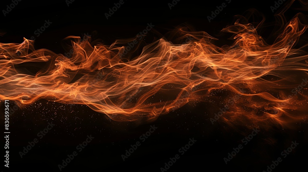 Untamed Beauty of Fiery Waves Untamed Beauty of Fiery Waves