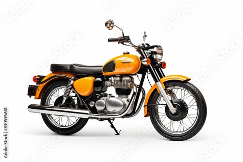 Isolated motorcycle on white background for optimal search relevance and visibility