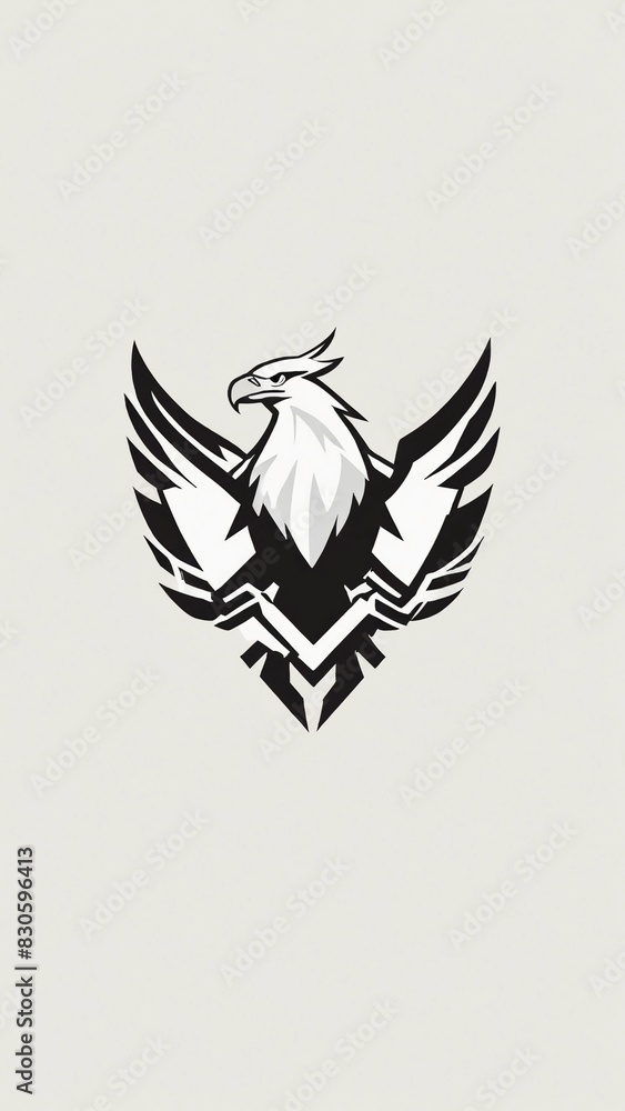 Obraz premium Icon logo eagle head vector