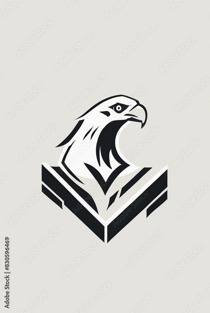 Obraz premium Icon logo eagle head vector