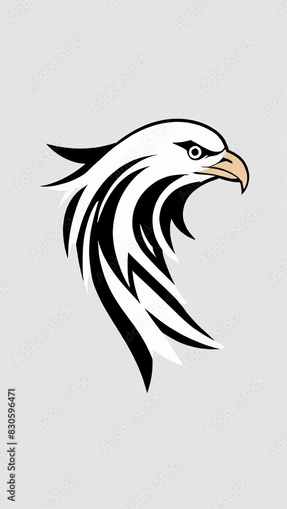 Fototapeta premium Icon logo eagle head vector