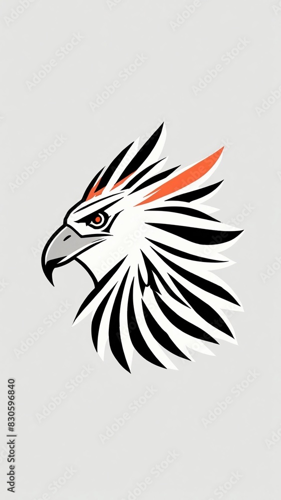 Obraz premium Icon logo eagle head vector