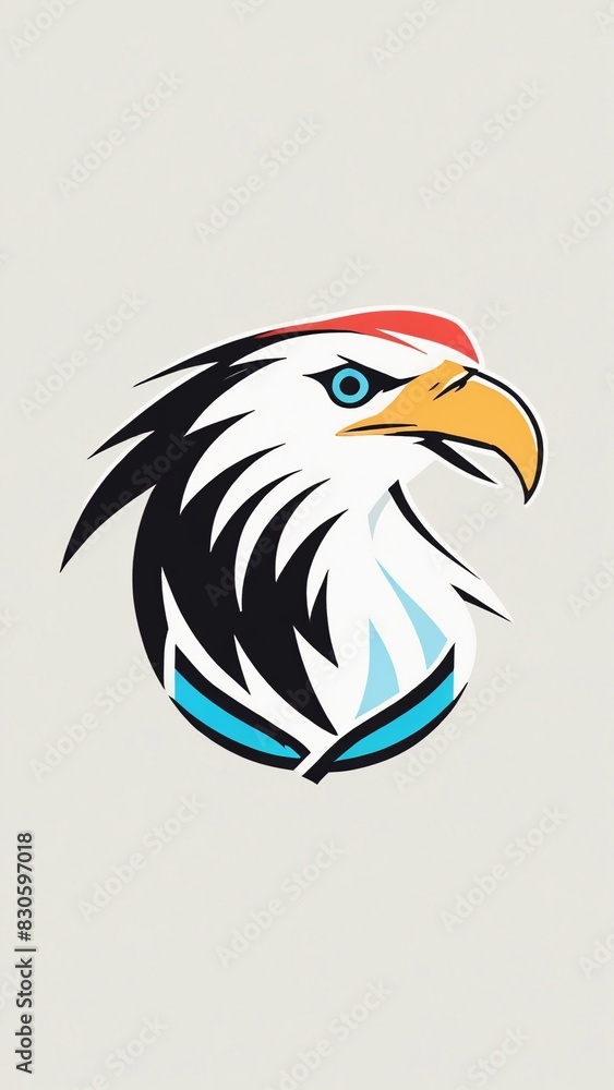 Obraz premium Icon logo eagle head vector