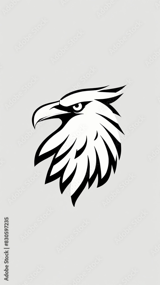 Obraz premium Icon logo eagle head vector