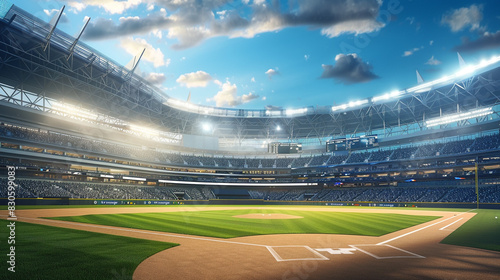 the seamless integration of technology and entertainment at the groundbreaking new baseball stadium.