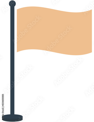 Flag flat vector illustration isolated on white background.