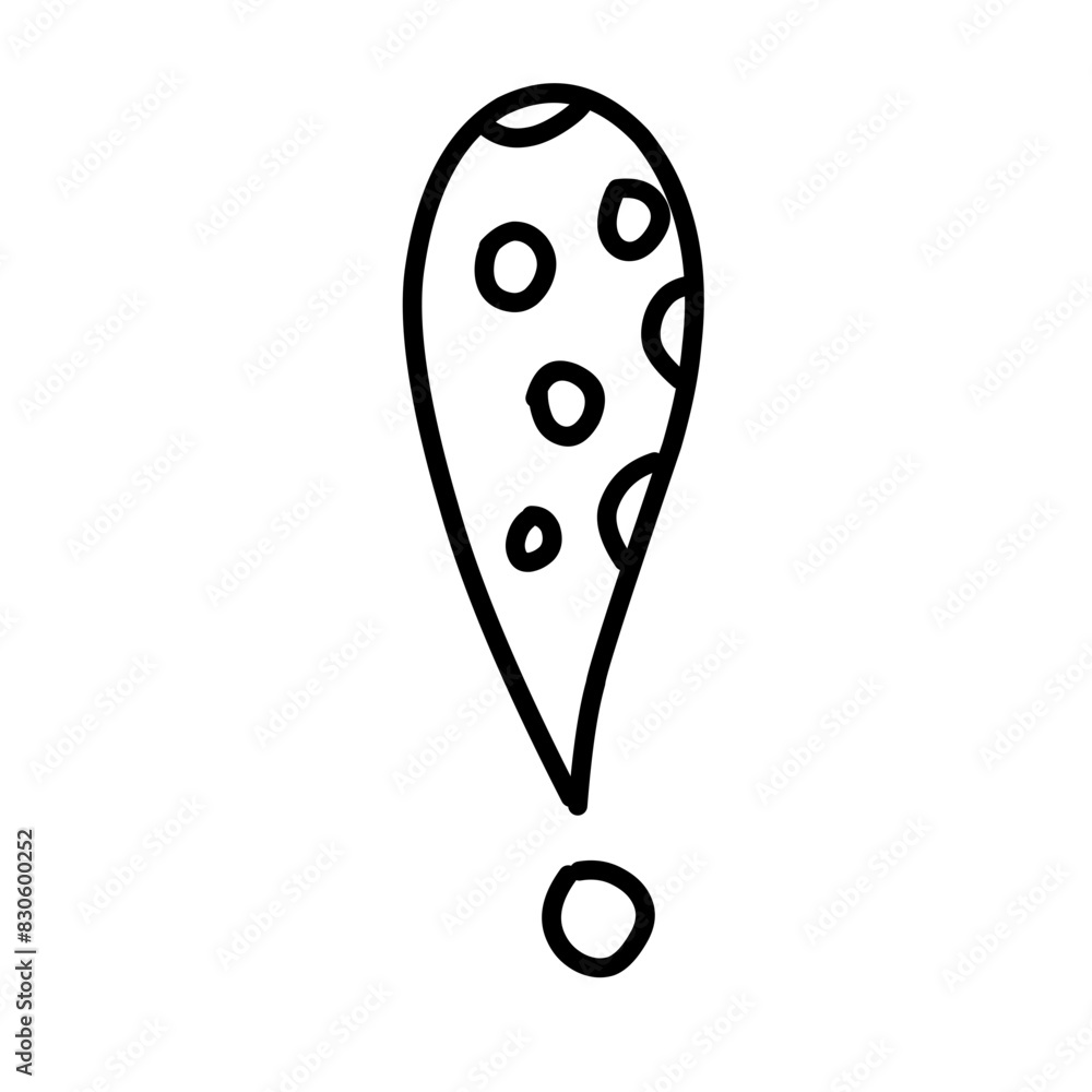 Hand drawn exclamation mark Hand drawn exclamation mark