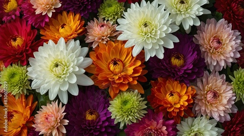 Multicolored Chrysanthemum Flower Arrangement