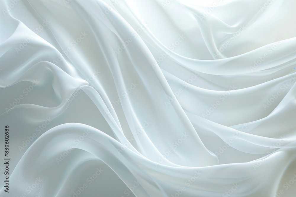 Elegant Abstract Art Piece Featuring Flowing White SilkLike Fabric Elegant Abstract Art Piece Featuring Flowing White SilkLike Fabric