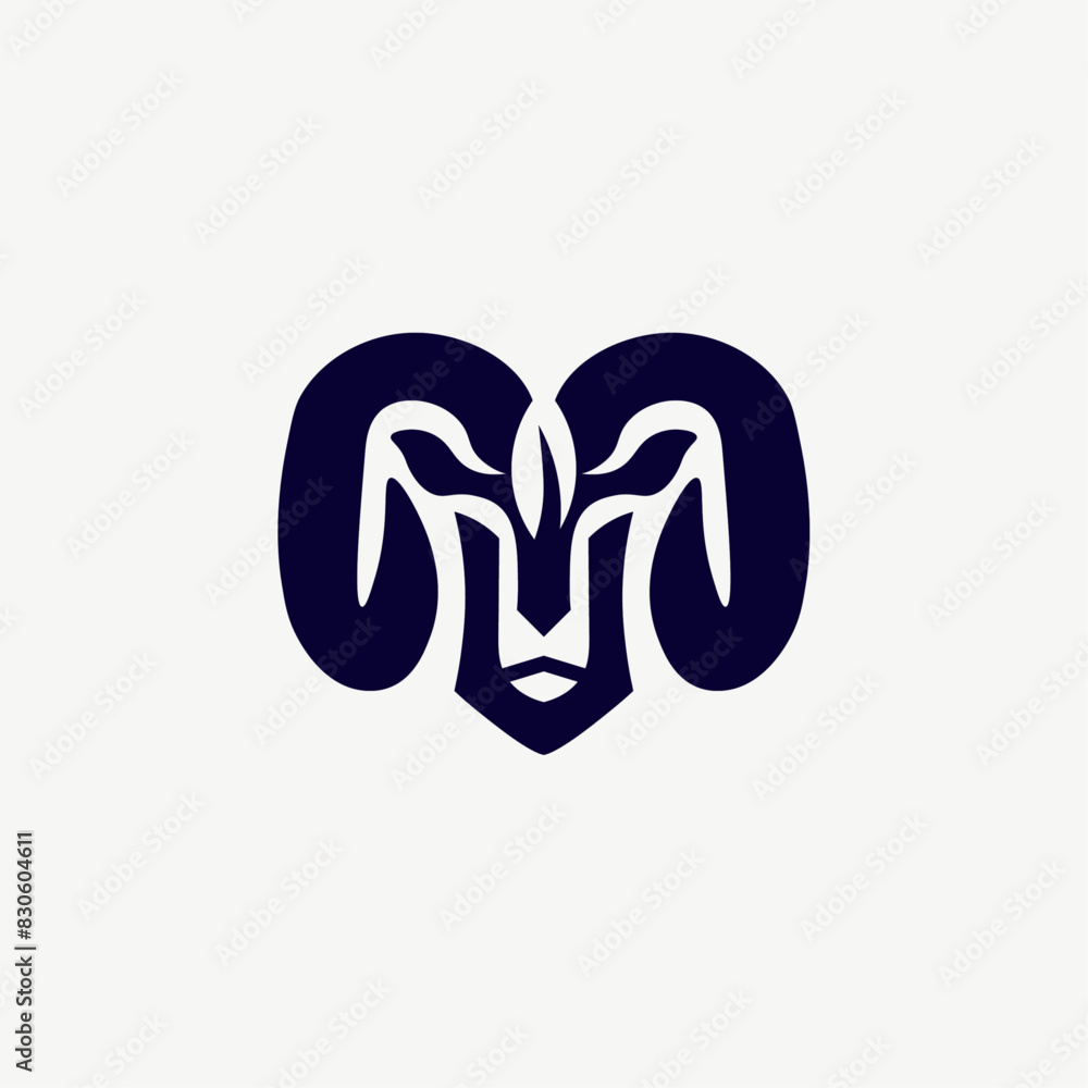 Minimalist Modern Sheep Logo Icon Vector Minimalist Modern Sheep Logo Icon Vector