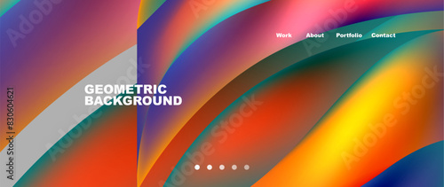 Dynamic flowing shapes concept design composition. Vector Illustration For Wallpaper, Banner, Background, Card, Book Illustration, landing page