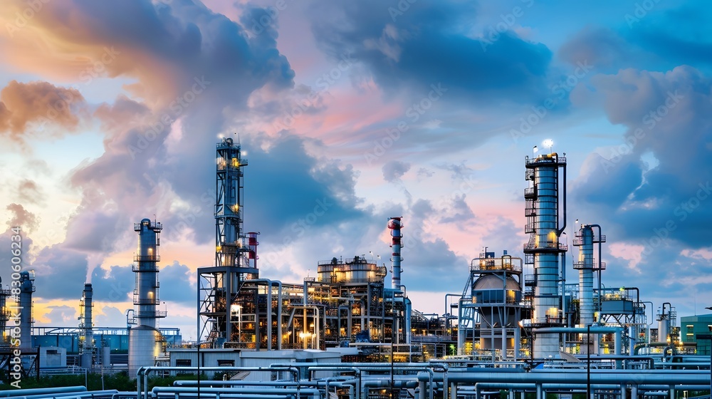 Illustration of Incorporating smart technologies like IoT, AI, and robotics to enhance automation and efficiency in industrial plants. Ai Generate Illustration of Incorporating smart technologies like IoT, AI, and robotics to enhance automation and efficiency in industrial plants. Ai Generate