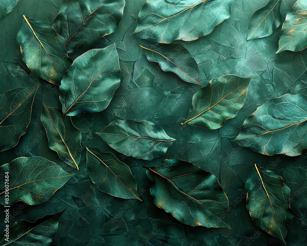 Vivid green leaf surface with delicate vein patterns, ultrarealistic and detailed, perfect for naturethemed backgrounds Vivid green leaf surface with delicate vein patterns, ultrarealistic and detailed, perfect for naturethemed backgrounds
