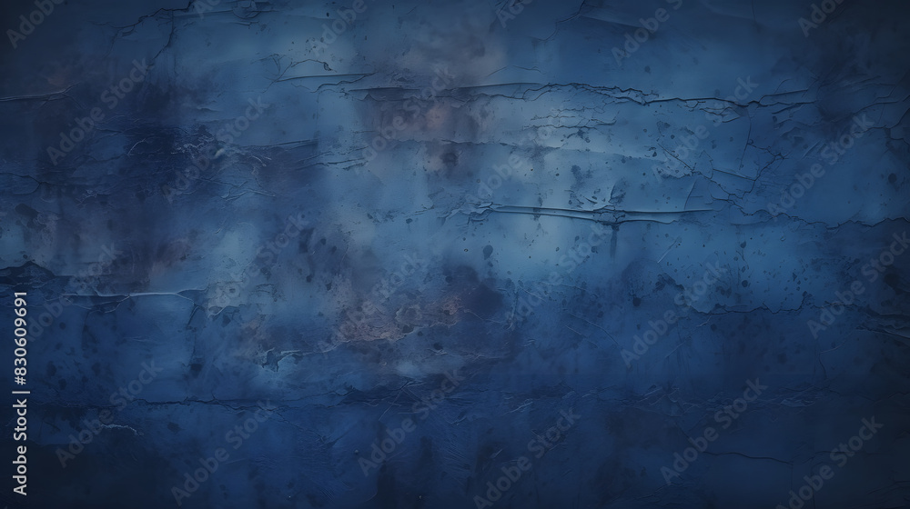 Fototapeta premium Digital retro dark blue textured graphics poster background