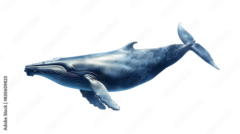 Obraz premium Whale, transparent picture