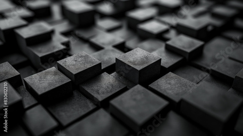abstract background with carbon fiber cubes modern 3d wallpaper, business background 