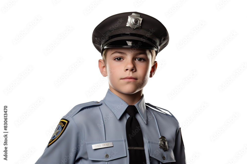 The Brave Little Officer Protecting the Town on White or PNG Transparent Background. The Brave Little Officer Protecting the Town on White or PNG Transparent Background.