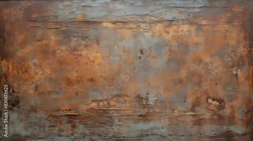 Digital rusted old painted metal sheet graphics poster background