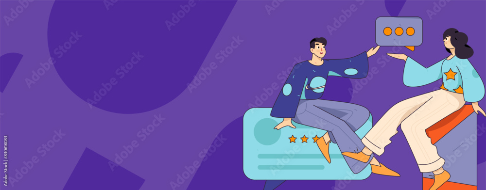 Virtual characters social communication concept business flat vector hand drawn illustration
Virtual characters social communication concept business flat vector hand drawn illustration