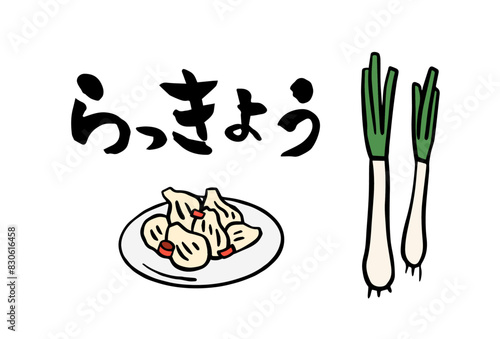 筆文字らっきょう
