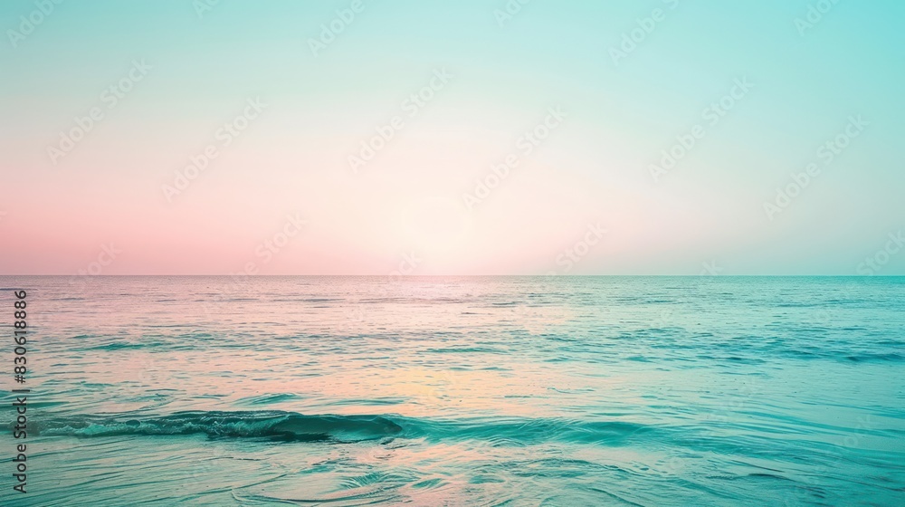 Naklejka premium Subtle Gradients: Photograph a minimalist scene with soft, gradual gradients of color, creating a sense of depth and dimension within the simplicity.