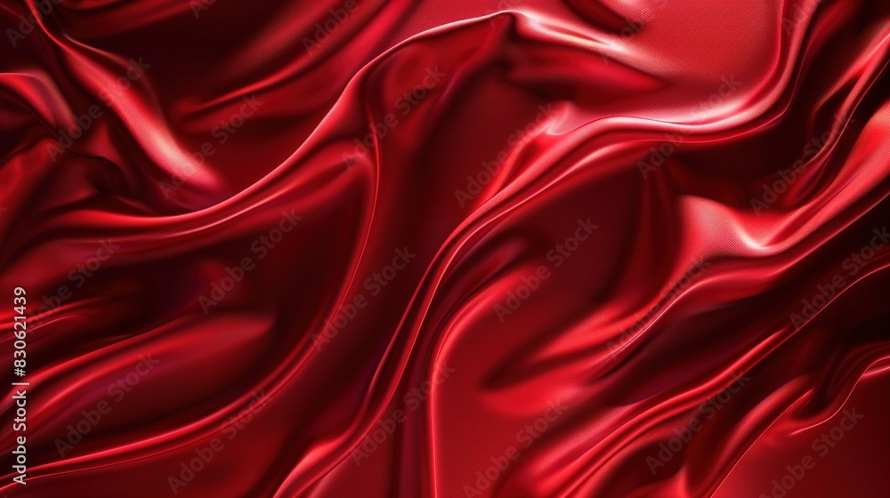 Glamorous red abstract background inspired by the texture of satin waves, ideal for elegant wallpaper Glamorous red abstract background inspired by the texture of satin waves, ideal for elegant wallpaper