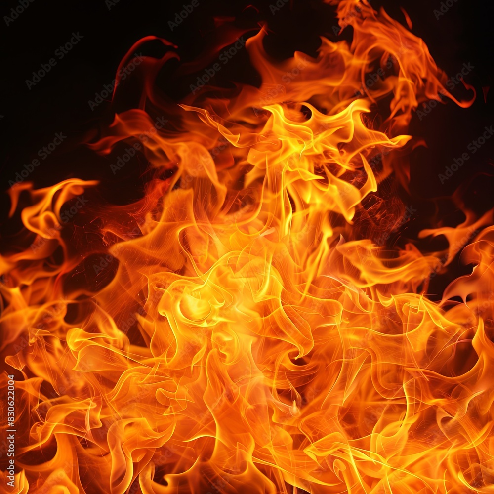 Untamed Beauty of Fiery Waves Untamed Beauty of Fiery Waves