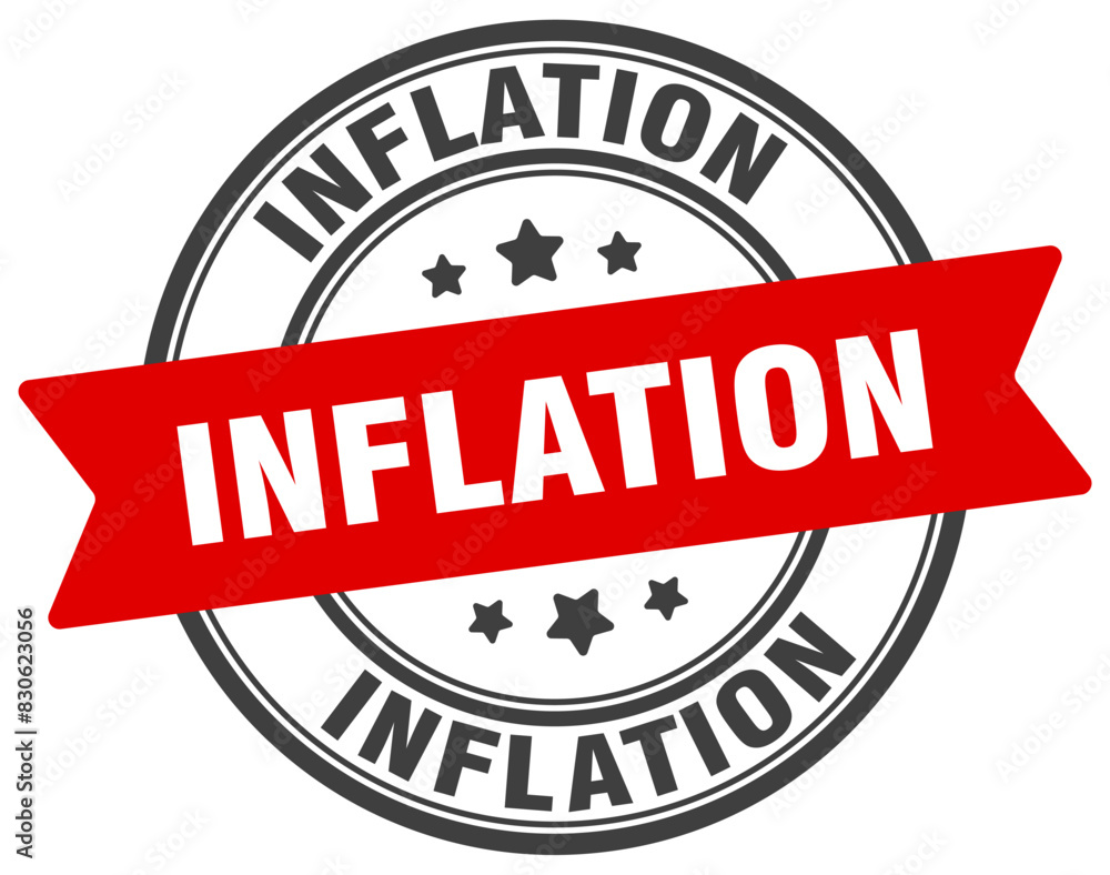 inflation stamp. inflation label on transparent background. round sign inflation stamp. inflation label on transparent background. round sign