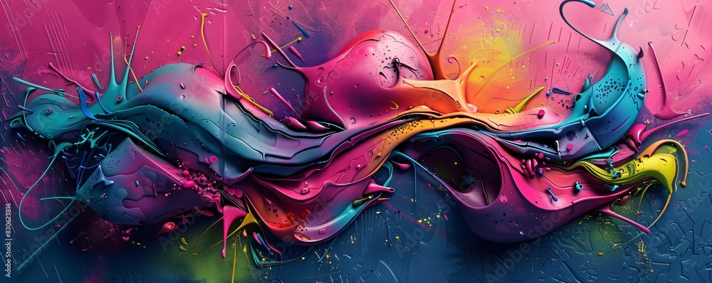 abstract surreal and colorful wallpaper background