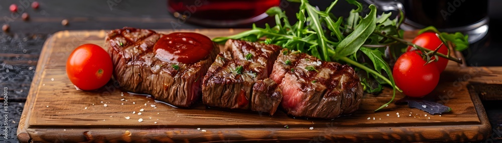 Classic Steakhouse Meal with Prime Cuts and Elegant Plating Timeless Dining Experience for Discerning Palates