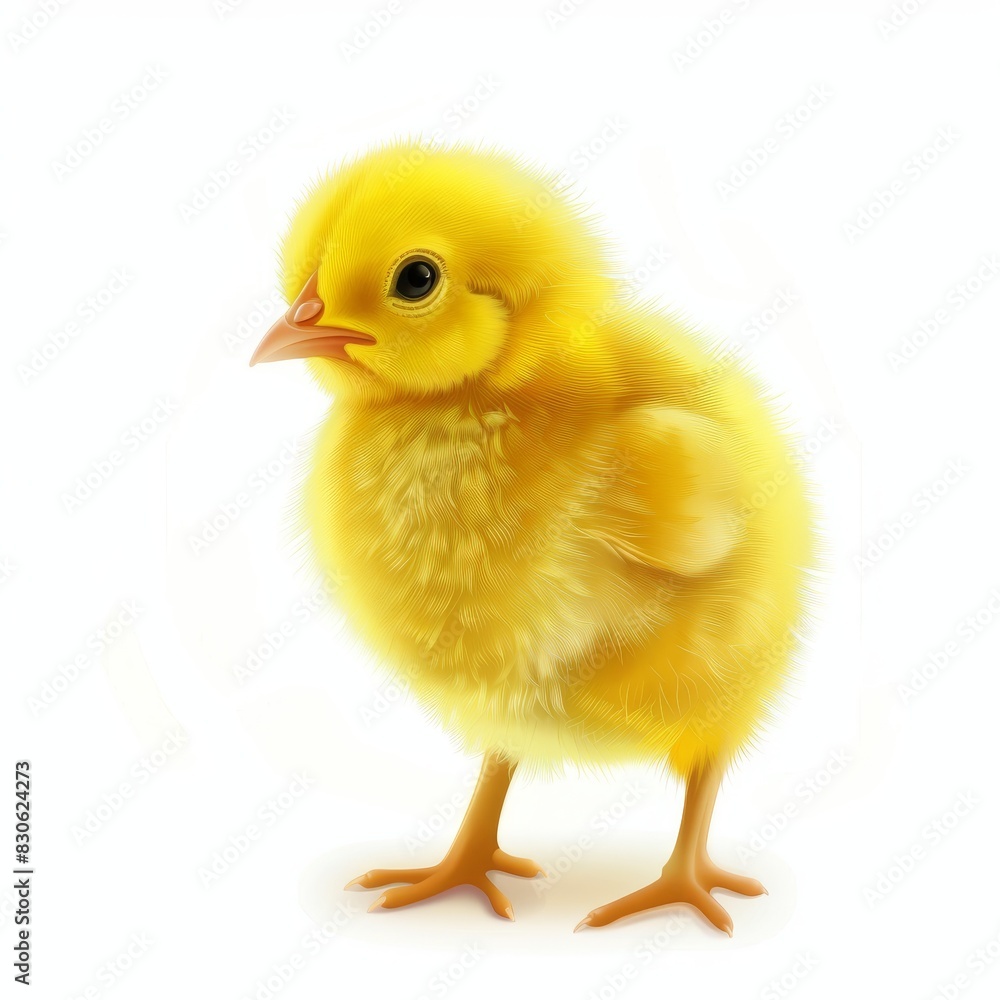 Obraz premium Chicken isolated on a white background