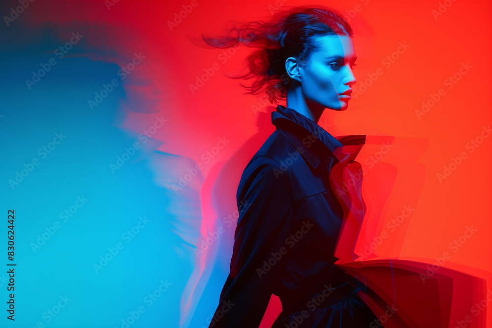 fashion model in fashion show walking portrait high fashion isolated fashion model in fashion show walking portrait high fashion isolated