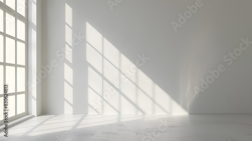 Window light shadow on the wall overlay effect 