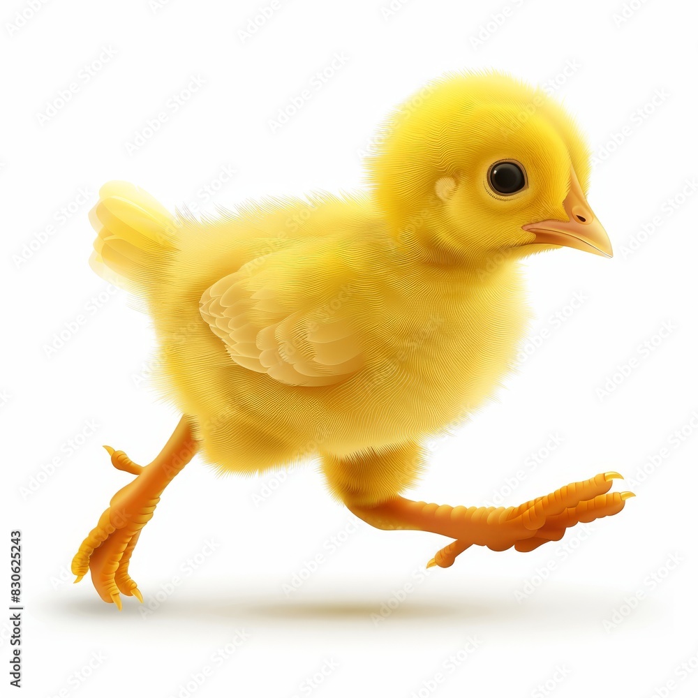 Chicken isolated on a white background Chicken isolated on a white background