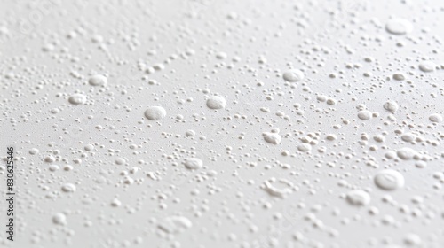 Close up of white foam board displaying plastic material texture suitable for background images or decor