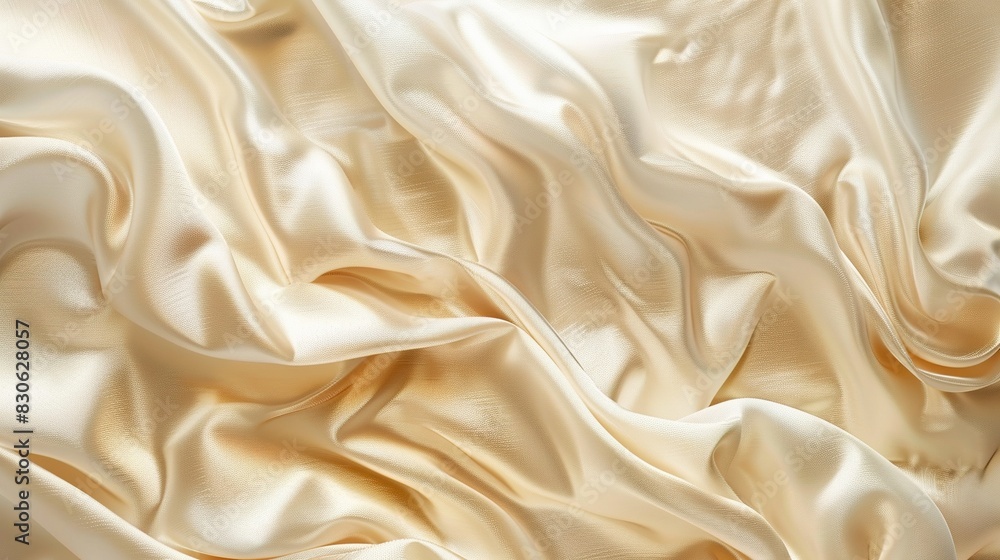 Glamorous white gold abstract background inspired by the texture of satin waves, ideal for elegant wallpaper Glamorous white gold abstract background inspired by the texture of satin waves, ideal for elegant wallpaper