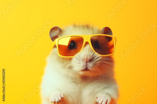 a hamster wearing sunglasses