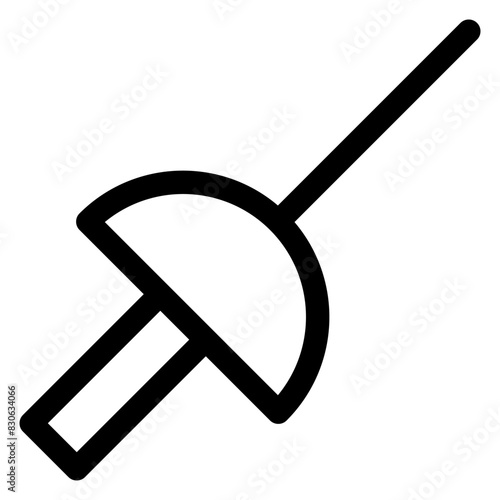 fencing line icon vector illustration  isolated on white background