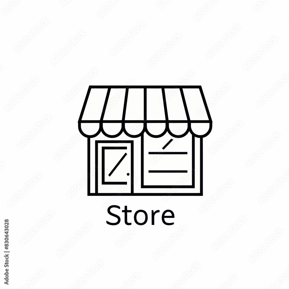 a store with a awning and the word store below it a store with a awning and the word store below it