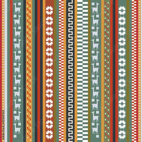 Peru platforms pattern vector seamless.