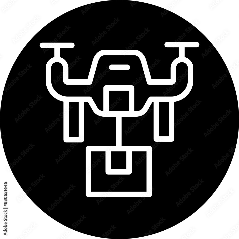 Vector Design Drone Delivery Icon Style Vector Design Drone Delivery Icon Style
