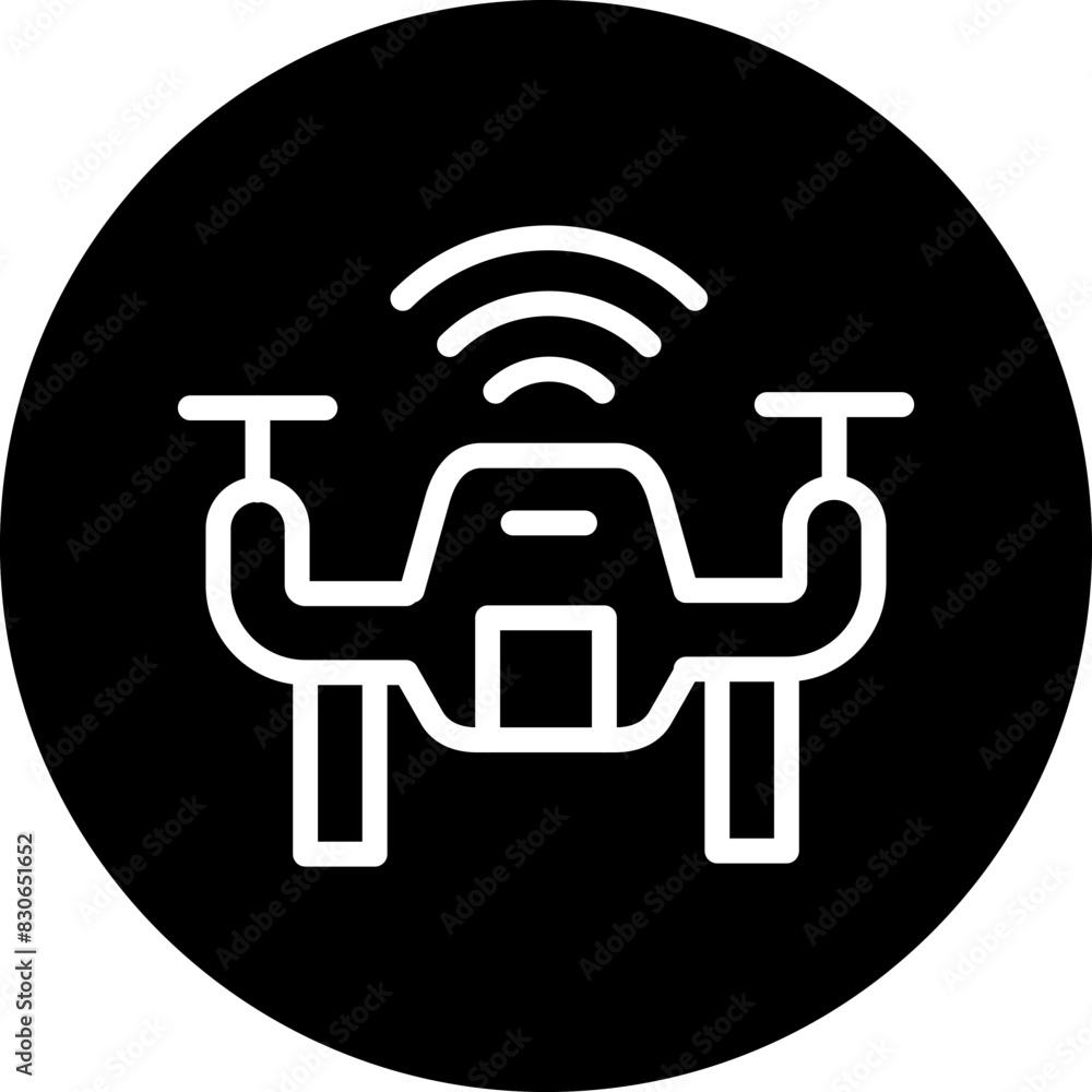 Vector Design Smart Drone Icon Style Vector Design Smart Drone Icon Style