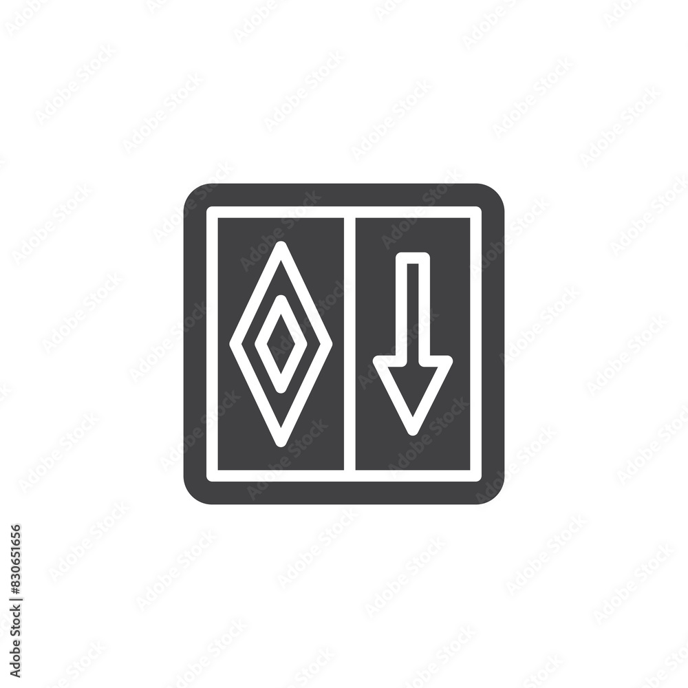 HOV lane roadsign vector icon HOV lane roadsign vector icon