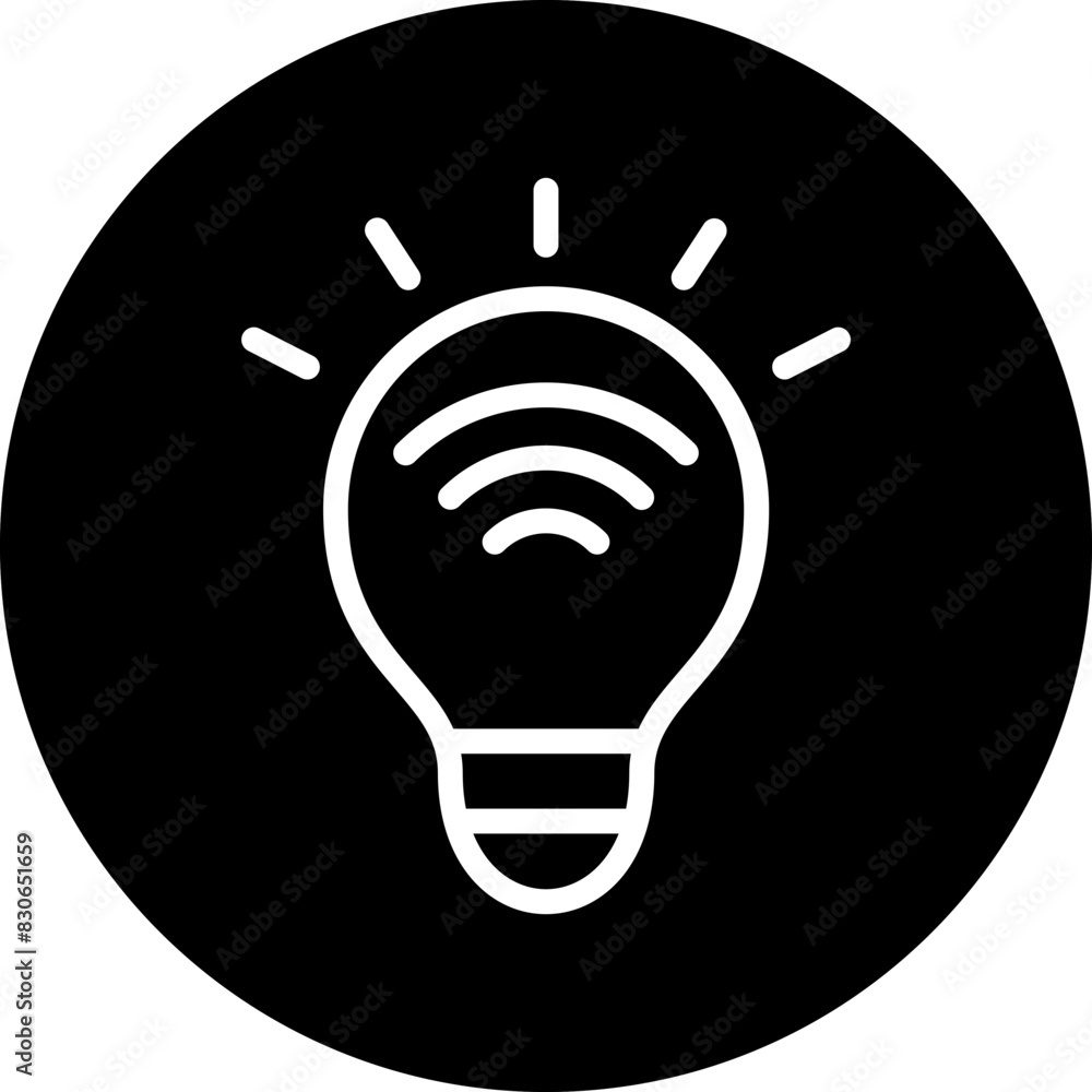 Vector Design Smart Lighting Icon Style Vector Design Smart Lighting Icon Style