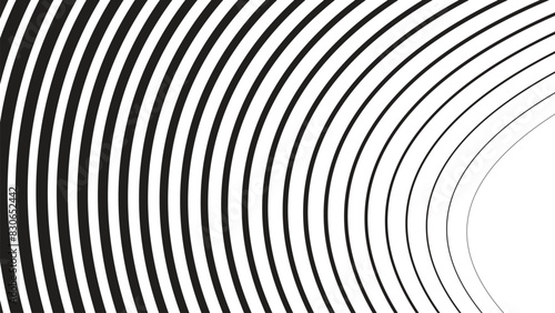 Black and white stripes with curve abstract background for presentation or backdrop